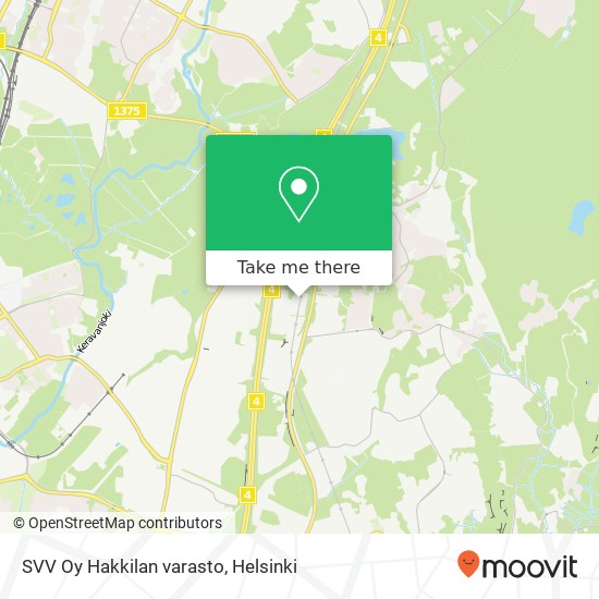 SVV Oy Hakkilan varasto map