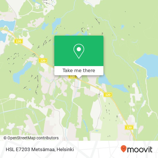 HSL E7203 Metsämaa map