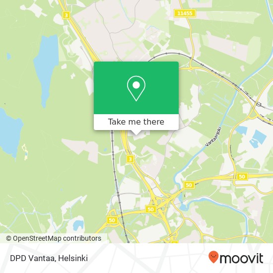 DPD Vantaa map