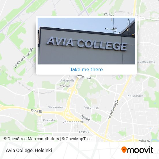 Avia College map