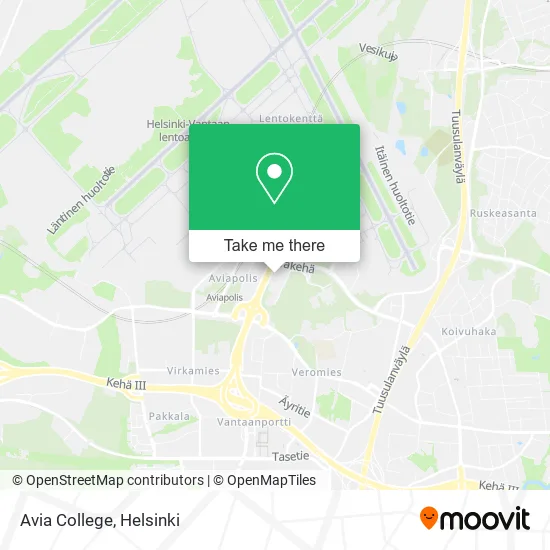 Avia College map