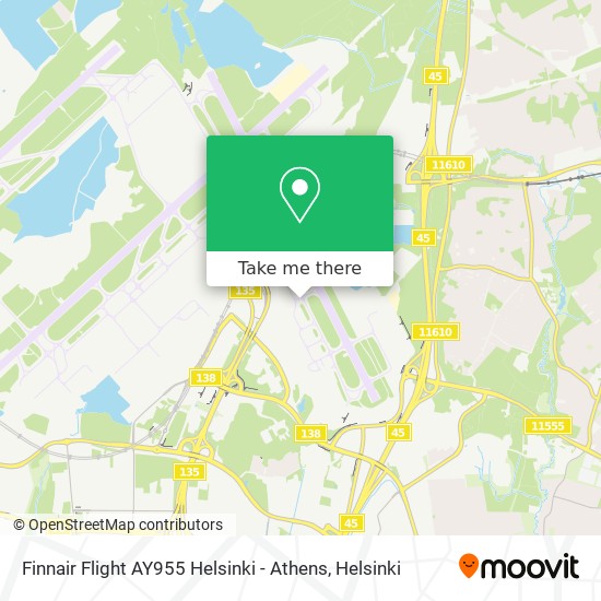Finnair Flight AY955 Helsinki - Athens map