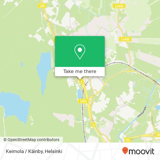 Keimola / Käinby map