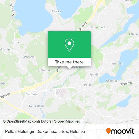Pellas Helsingin Diakonissalaitos map