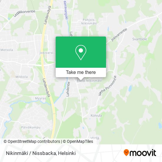 Nikinmäki / Nissbacka map