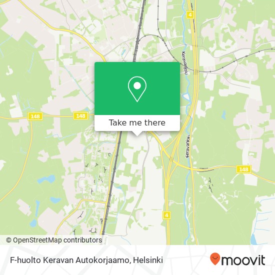 F-huolto Keravan Autokorjaamo map