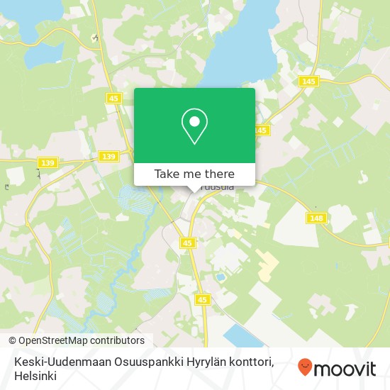 Keski-Uudenmaan Osuuspankki Hyrylän konttori map