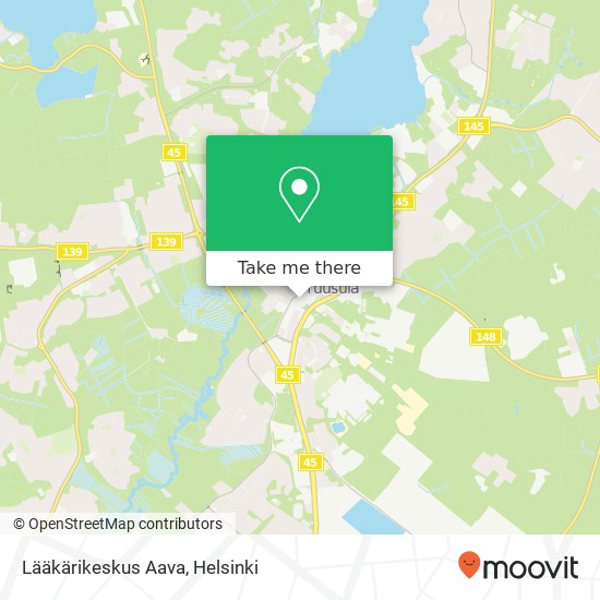 Lääkärikeskus Aava map