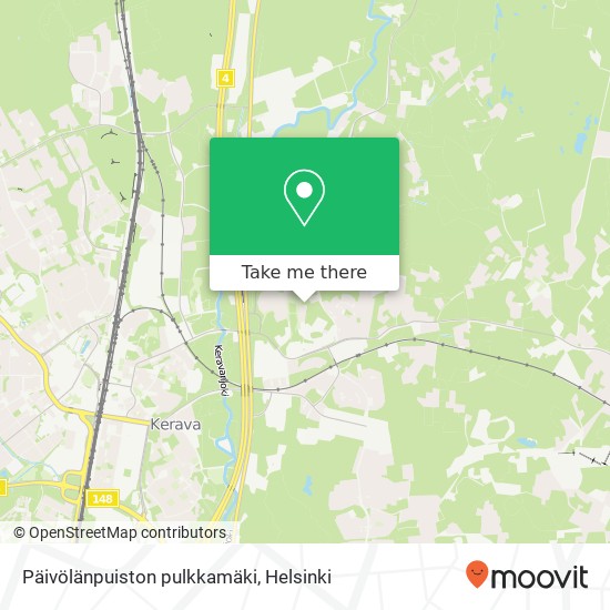 Päivölänpuiston pulkkamäki map