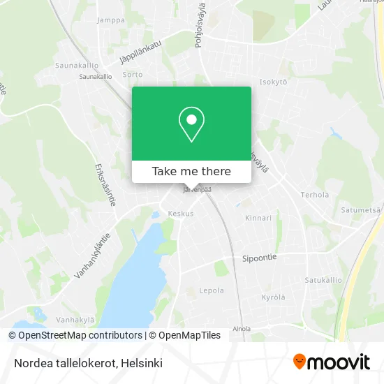 Nordea Safe Deposit Boxes map