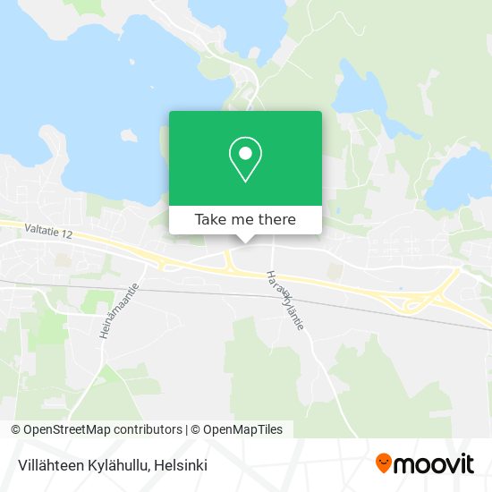 Villähteen Kylähullu map