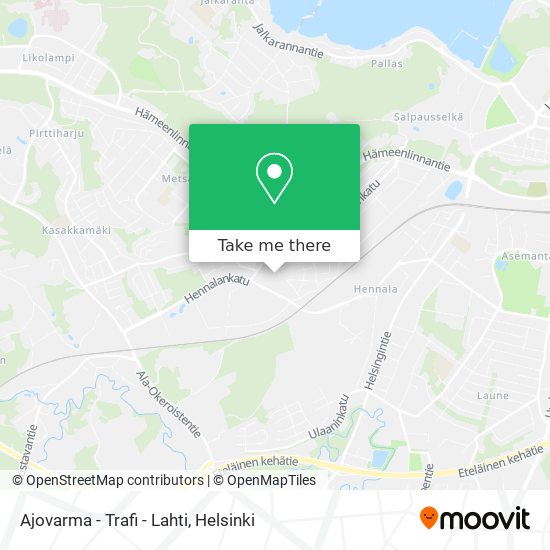 Ajovarma - Trafi - Lahti map