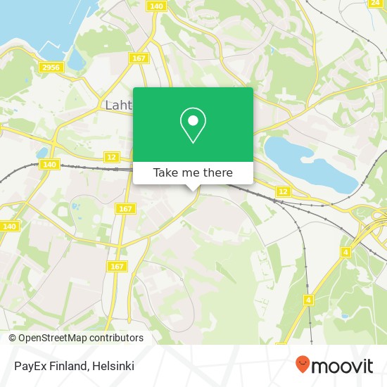 PayEx Finland map
