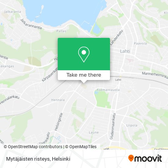 Mytäjäisten risteys map