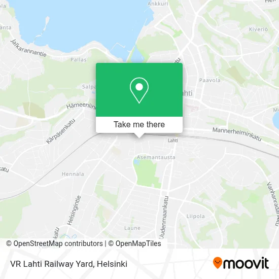 VR Lahti Railway Yard map