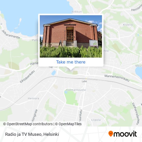 Radio ja TV Museo map