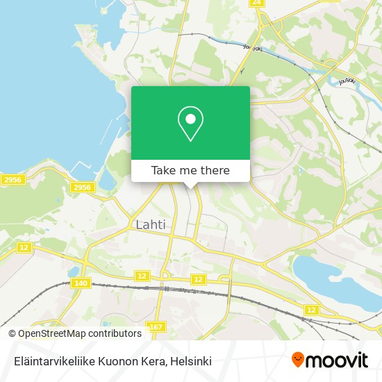 Eläintarvikeliike Kuonon Kera map