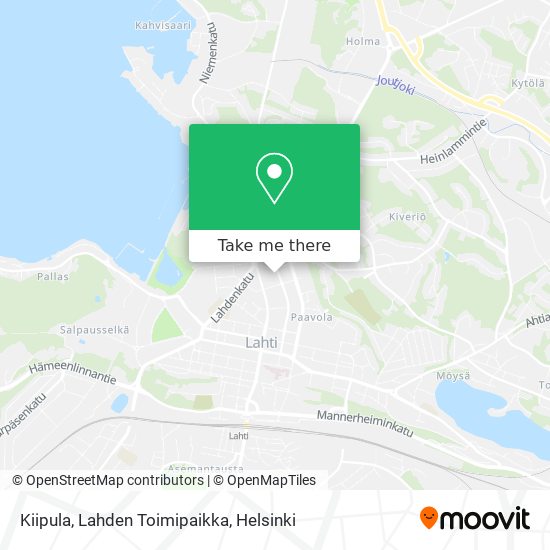 Kiipula, Lahden Toimipaikka map