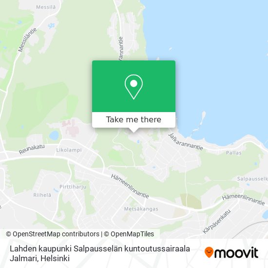 Lahden kaupunki Salpausselän kuntoutussairaala Jalmari map