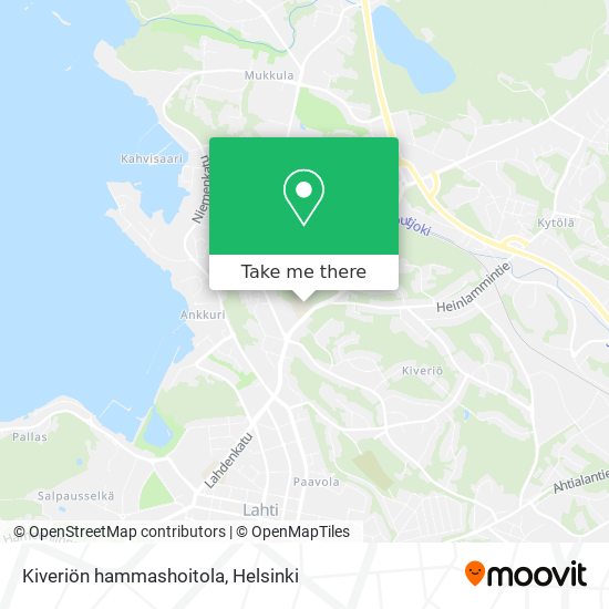 Kiveriön hammashoitola map