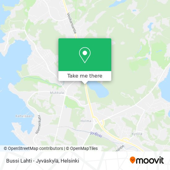Bussi Lahti - Jyväskylä map
