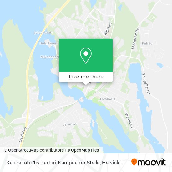 Kaupakatu 15 Parturi-Kampaamo Stella map