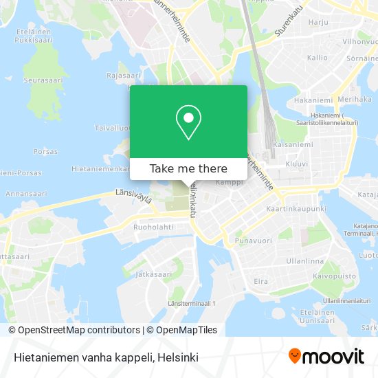 Hietaniemen vanha kappeli map