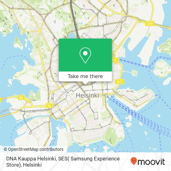 DNA Kauppa Helsinki, SES( Samsung Experience Store) map