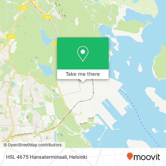 HSL 4675 Hansaterminaali map