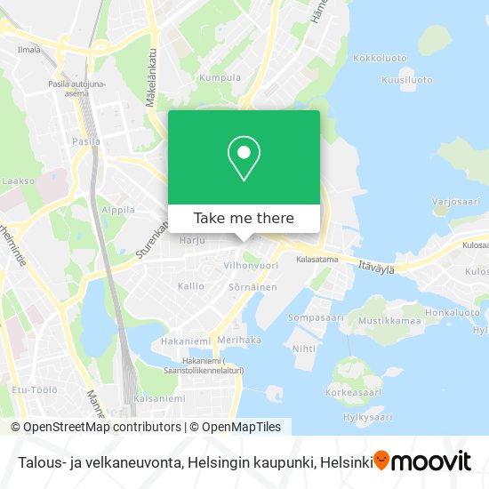 Talous- ja velkaneuvonta, Helsingin kaupunki map