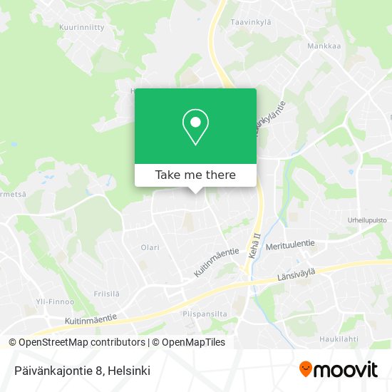 Päivänkajontie 8 map