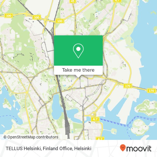 TELLUS Helsinki, Finland Office map
