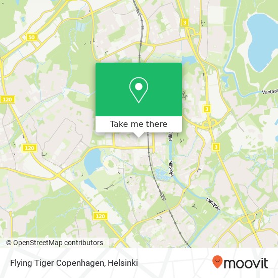 Flying Tiger Copenhagen map