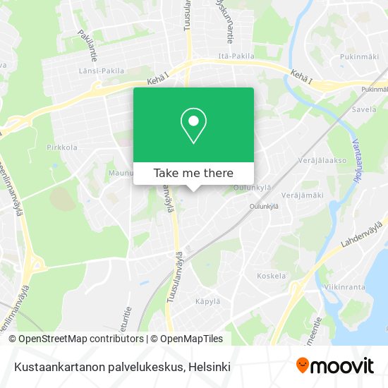 Kustaankartanon palvelukeskus map