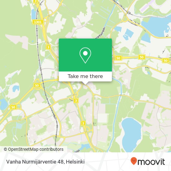 Vanha Nurmijärventie 48 map