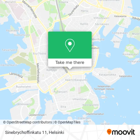 Sinebrychoffinkatu 11 map