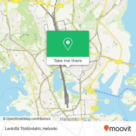 Lenkillä Töölönlahti map