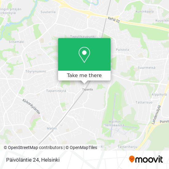 Päivöläntie 24 map