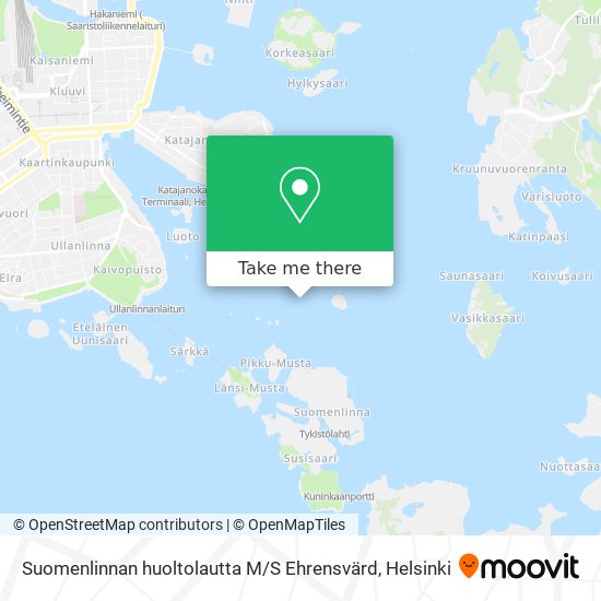 Suomenlinnan huoltolautta M / S Ehrensvärd map