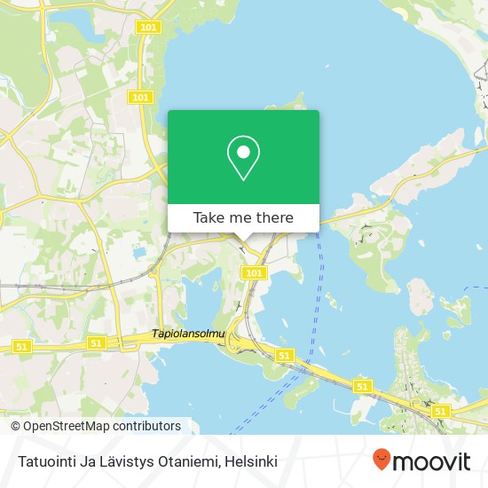 Tatuointi Ja Lävistys Otaniemi map