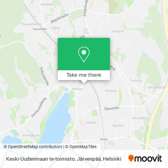 Keski-Uudenmaan te-toimisto, Järvenpää map