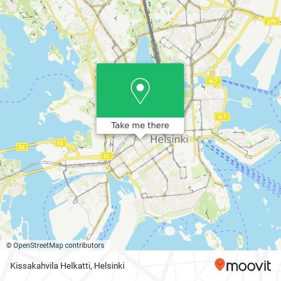 Kissakahvila Helkatti map