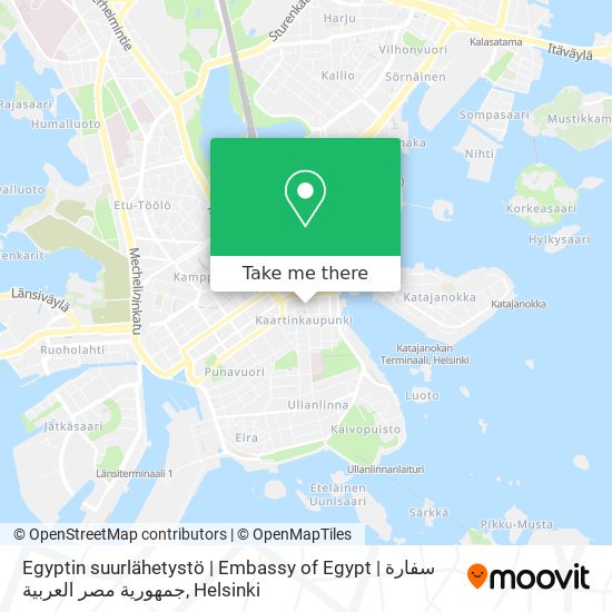 Egyptin suurlähetystö | Embassy of Egypt | سفارة جمهورية مصر العربية map