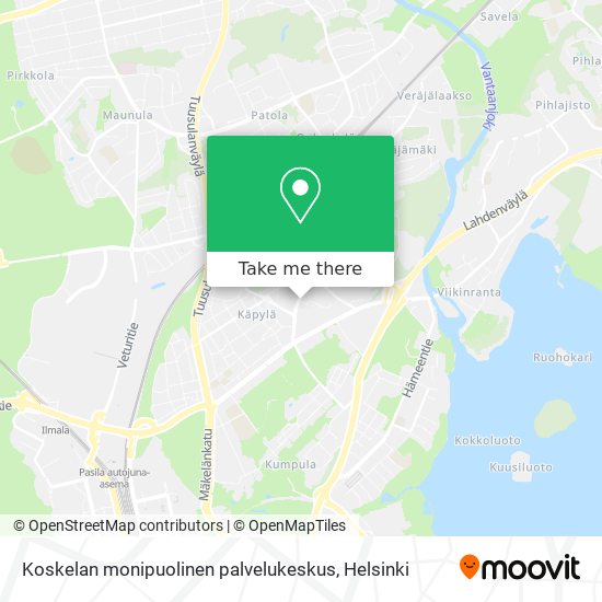 Koskelan monipuolinen palvelukeskus map