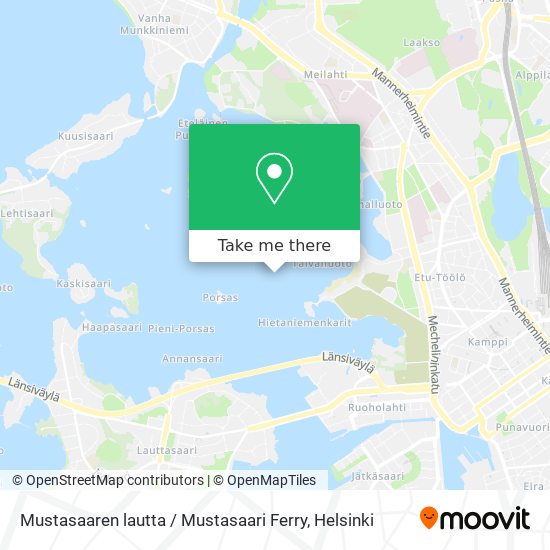 Mustasaaren lautta / Mustasaari Ferry map