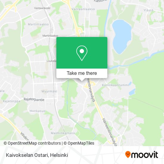 How to get to Kaivokselan Ostari in Vantaa by Bus, Train or Tram?