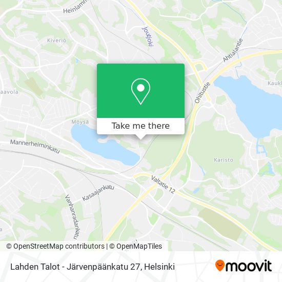 Lahden Talot - Järvenpäänkatu 27 map