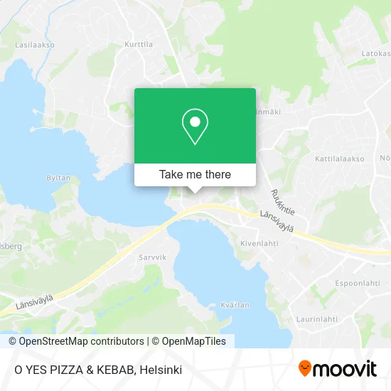 O YES PIZZA & KEBAB map
