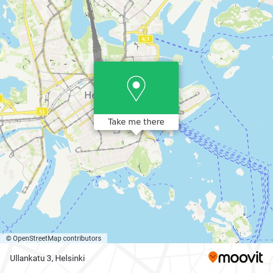 Ullankatu 3 map