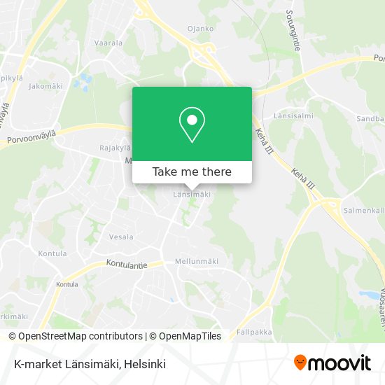 K-market Länsimäki map